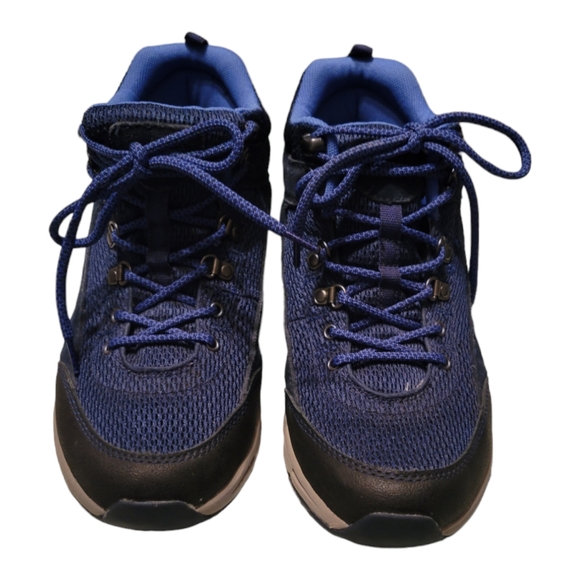 Vionic Cypress Size 8 Women's Blue Suede Mesh Water Resistant Hiking Shoes Boots - Picture 6 of 10